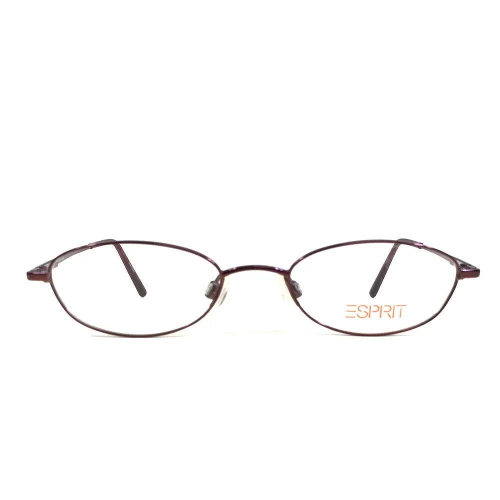 Espirit Petite Eyeglasses Frames 9190 031 Polished Purple Wire Rim 47-18-135